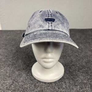 Levi's Men's Denim Blue Strapback Hat Adjustable Cap Dad Red Tab Logo Dad Lid